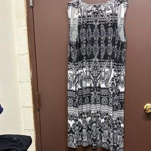 MSK Black and White Dress